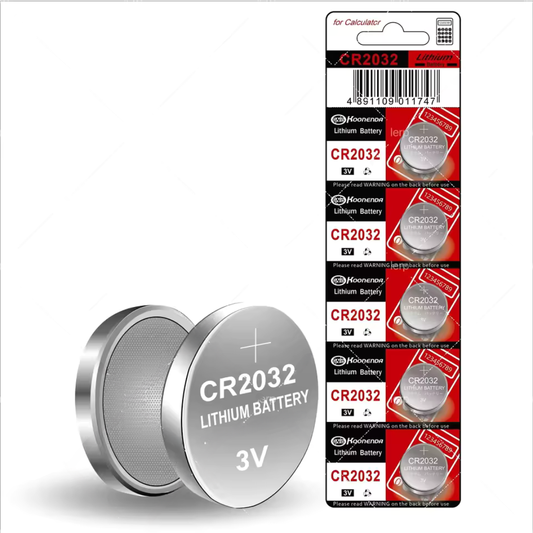 Pack de 5 Piles CR2032 Lithium 3V – Haute Capacité & Longue Durée