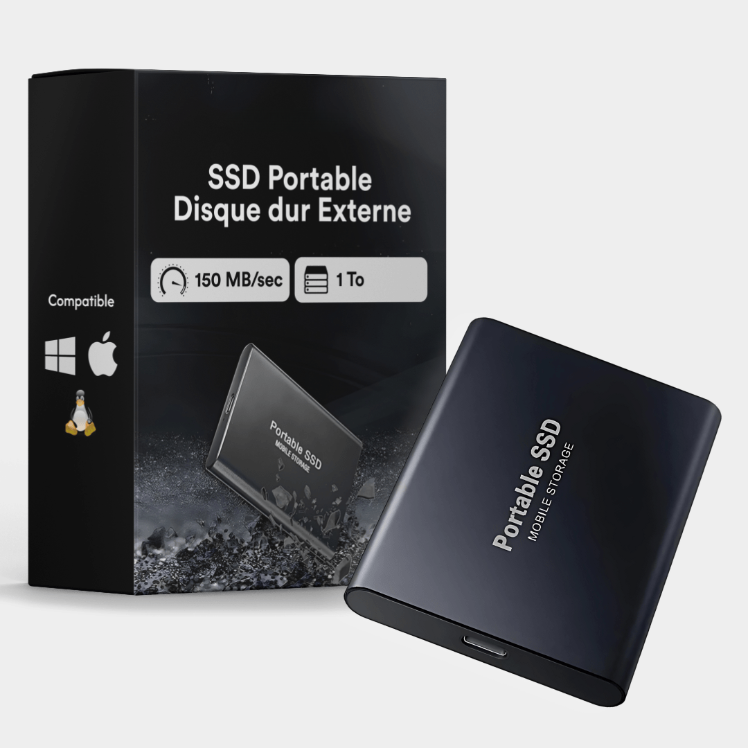 SSD Externe 1To | Jusqu’à 64To | Disque Dur Externe Portable Marnoval