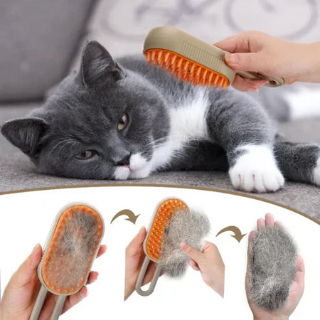 SteamGroom™ – Brosse à Vapeur Relaxante pour Chats