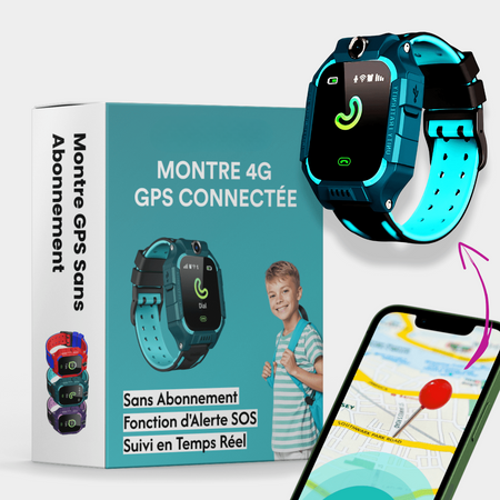 Montre GPS Pour Enfant avec Fonction d'Alertes - Marnoval