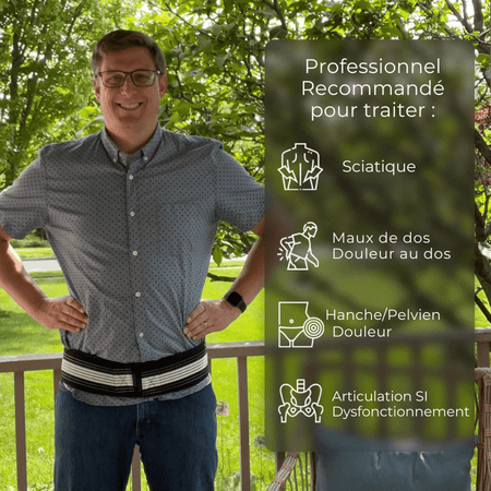 Ceinture Lombaire, Soulage la sciatique et  les maux du dos - Ceinture Dorsale