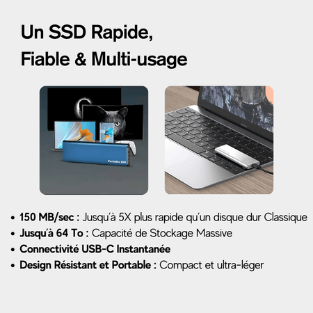 Disque dur Externe SSD 10To | Jusqu’à 64To | TurboSSD