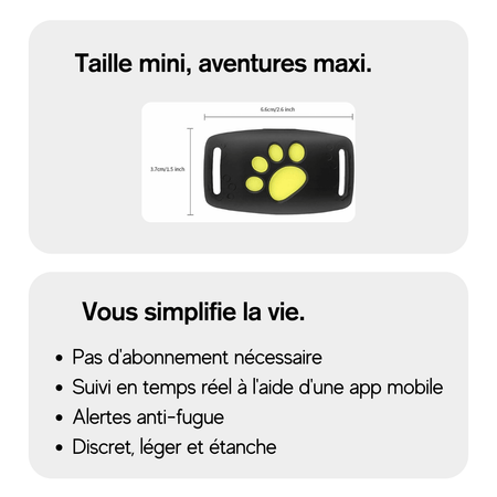 Collier GPS Pour Chien - Adapté à Tous les Chiens | Marnoval