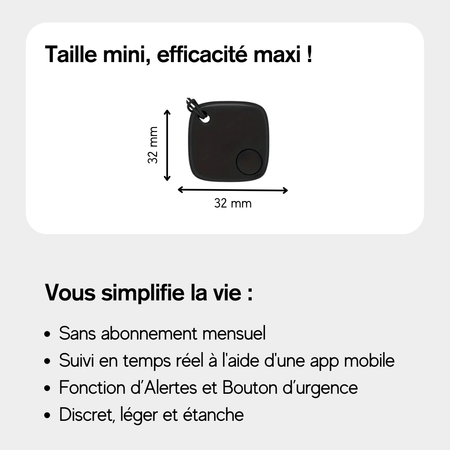 Traceur GPS Enfant avec Alerte d’Urgence et Suivi Précis - Marnoval